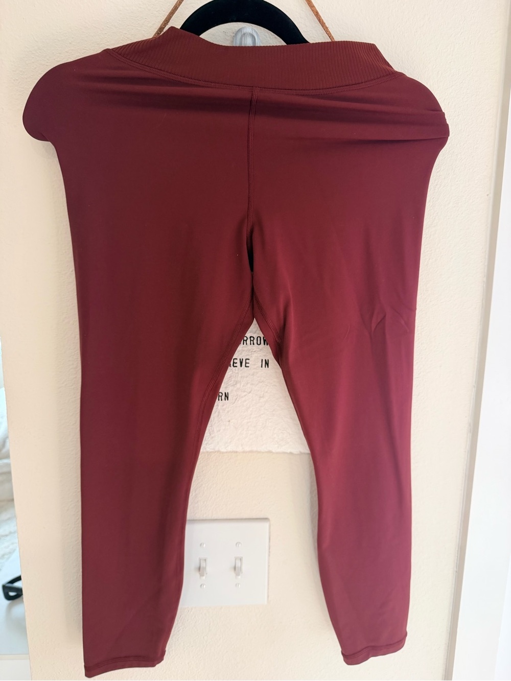 Athleta Kids Maroon Stretch Leggings